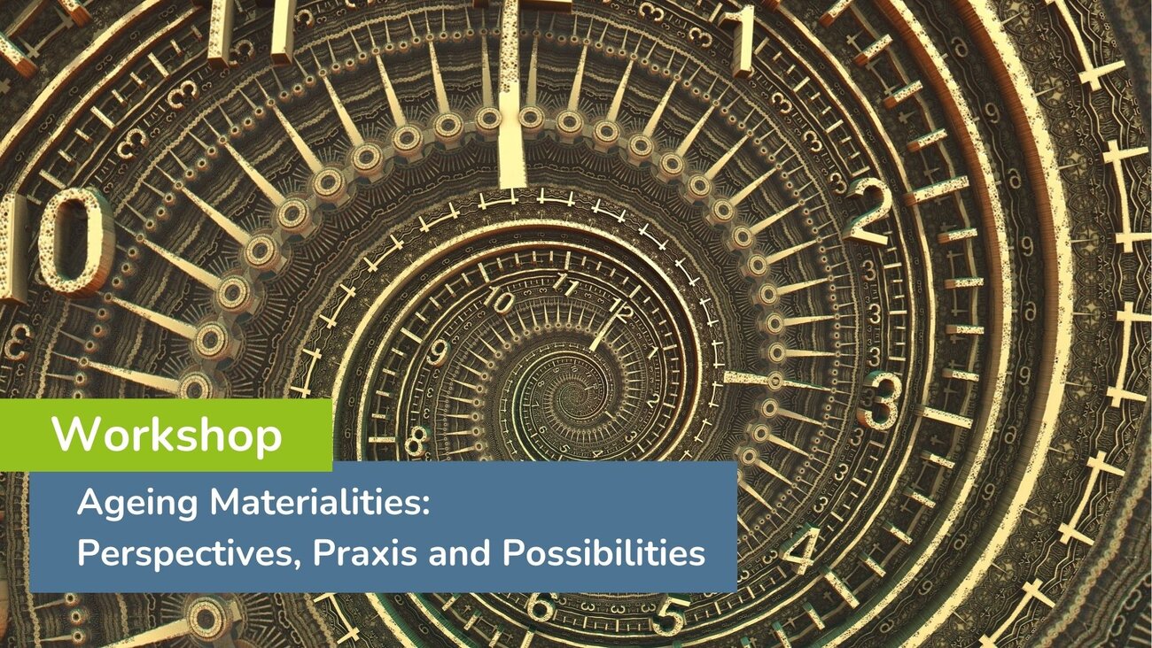 abstract illustration reminding of a "time machine", a spiral of different metal elements and numbers like on a clock