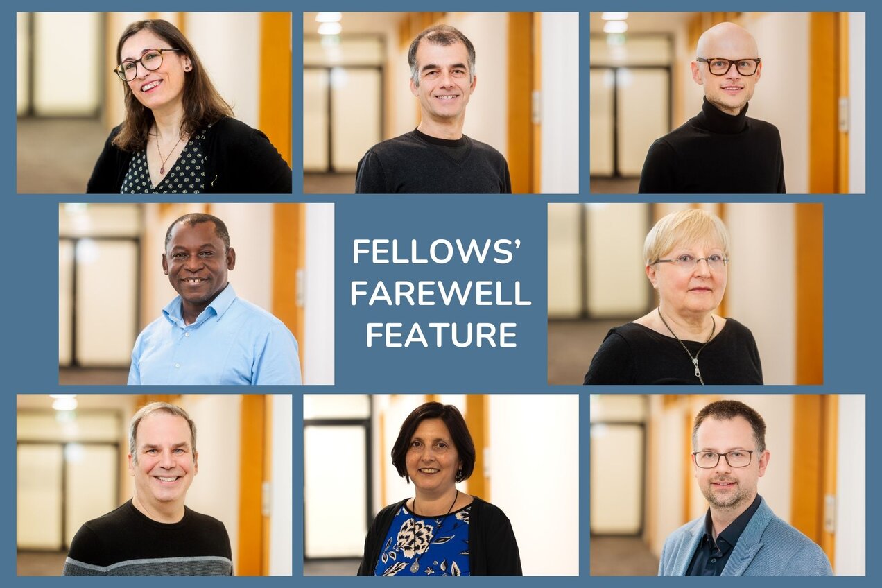 collage of portrait photos of former Senior Fellows