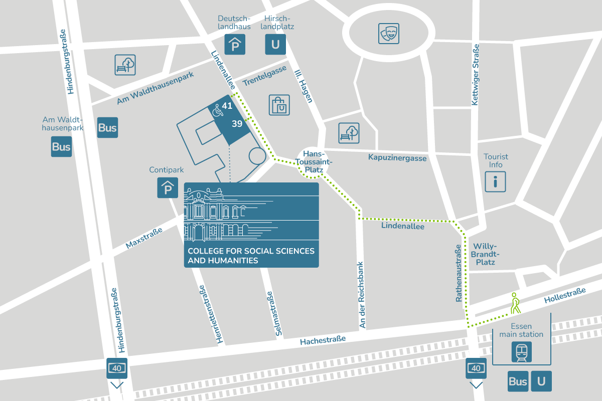 graphic map of College location
