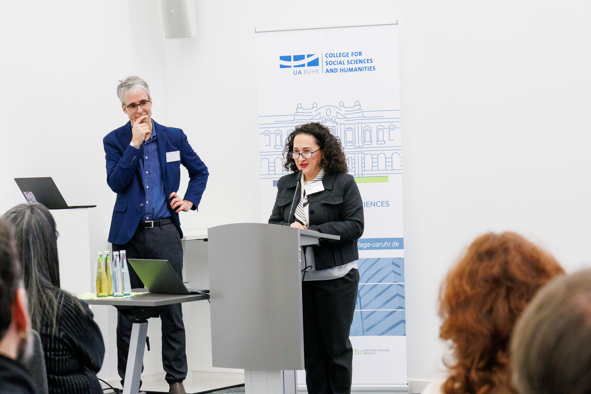photo from the workshop 'Ethnic-Racial Socialisation', convenors Tülin Sener and Philipp Jugert giving the welcome address