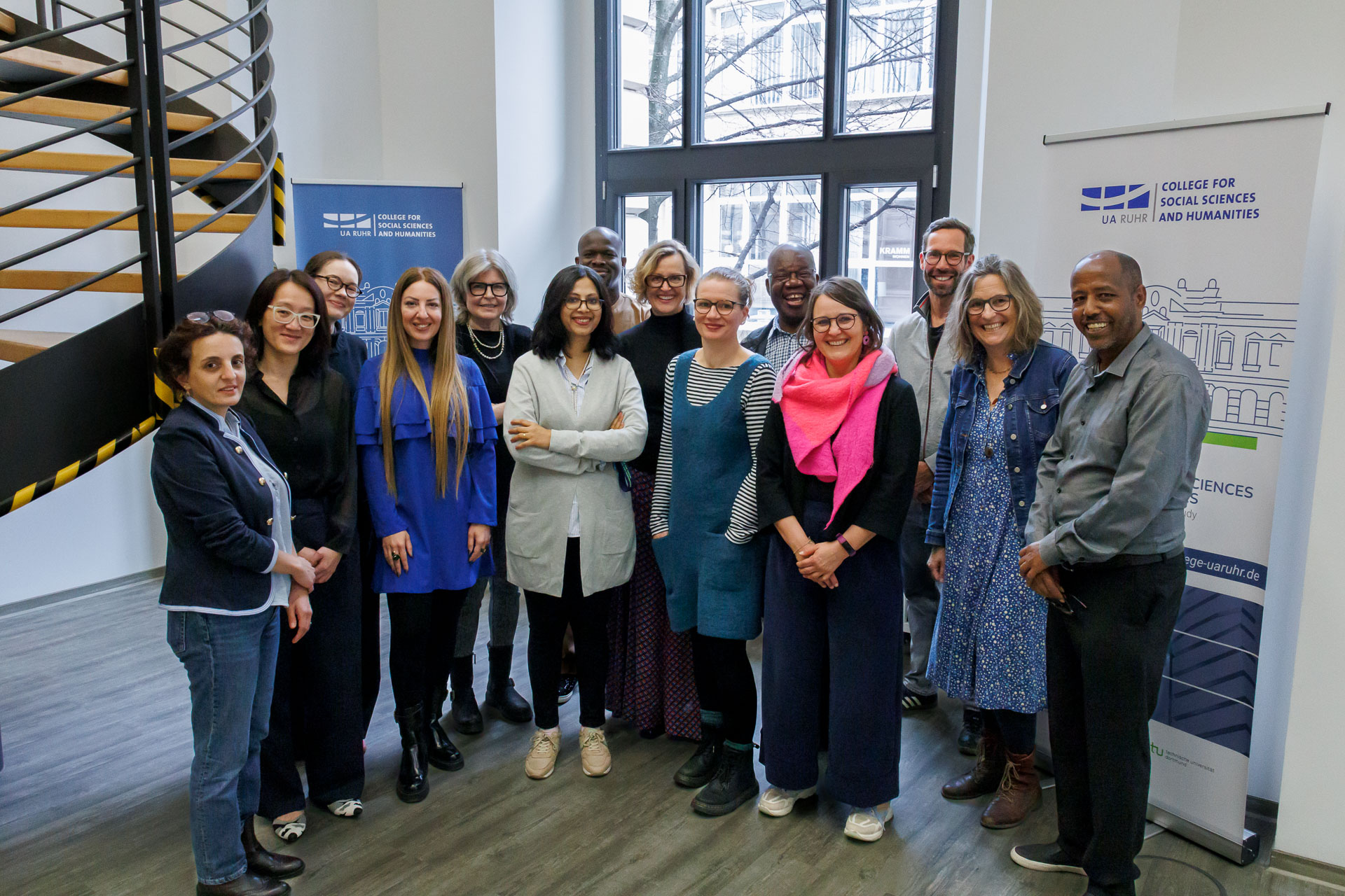 Senior Fellows at the College and six of the tandem partners