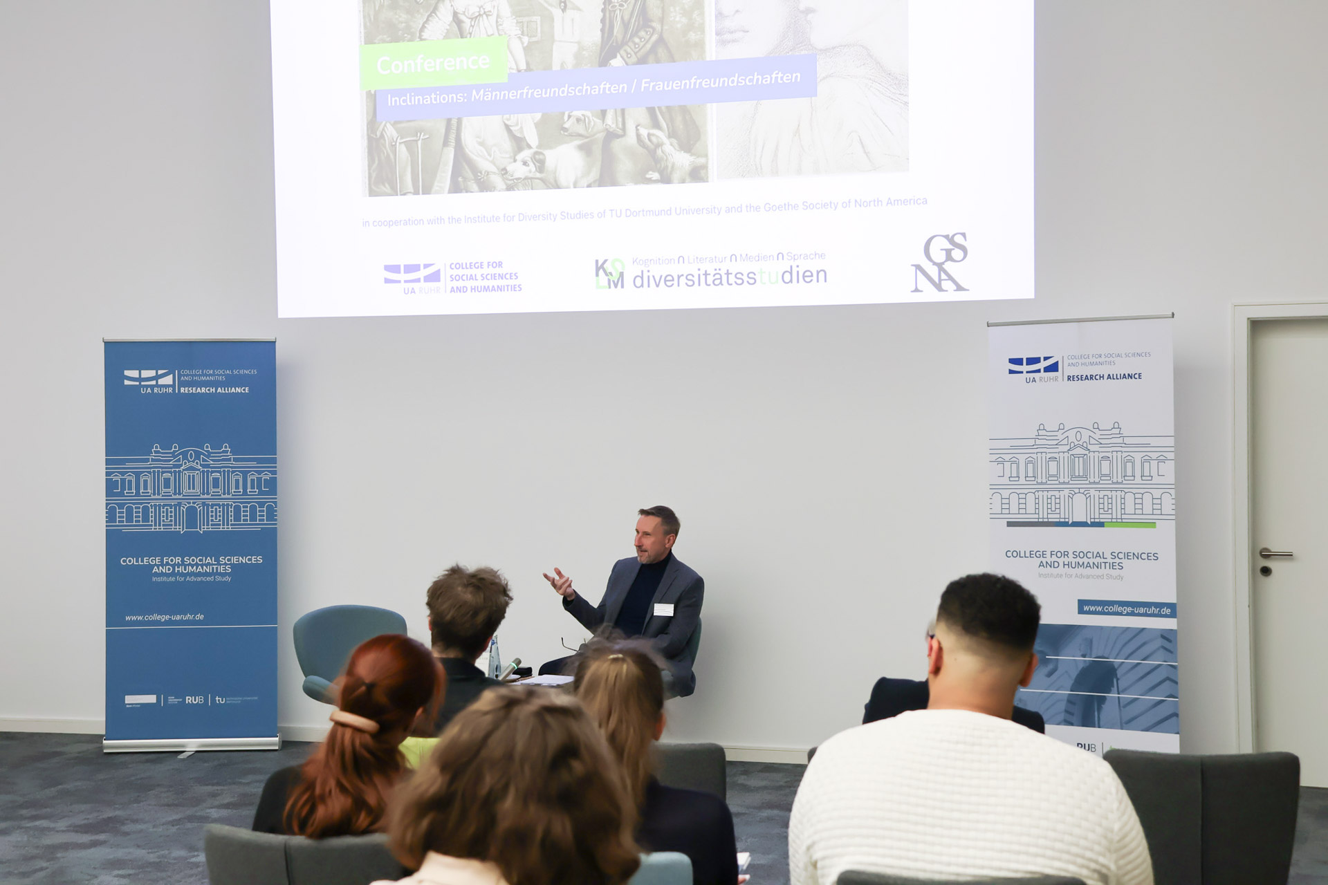 Prof. Wolfgang Bunzel, Freies Deutsches Hochstift, reading from Bettine von Arnim's 'Aphorismen'